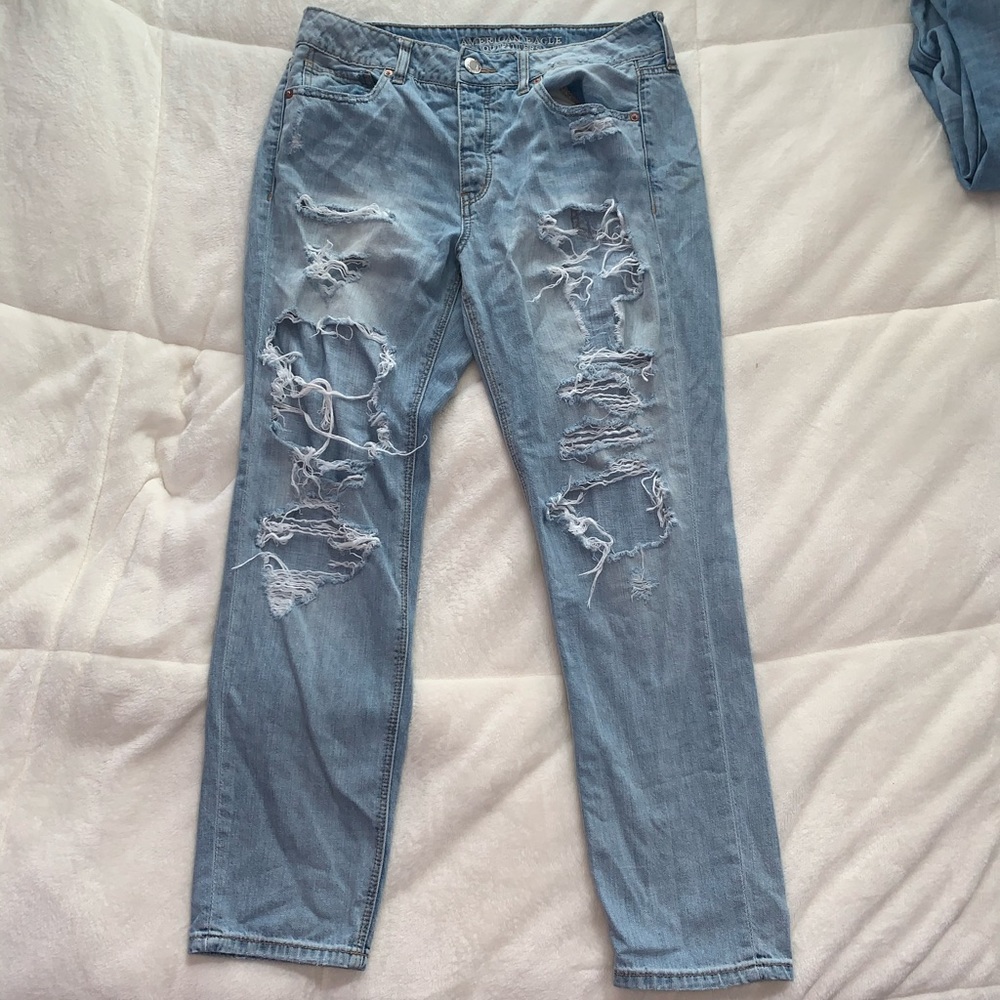 American Eagle Mid Rise Boyfriend Jeans